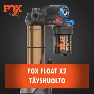 Fox Float X2 iskunvaimentimen täyshuolto
